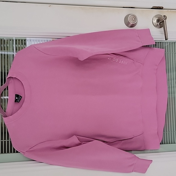 Nike Tops - Nike Dri-Fit Pink Crewneck Sweatshirt With Pockets Sz S Cotton Blend